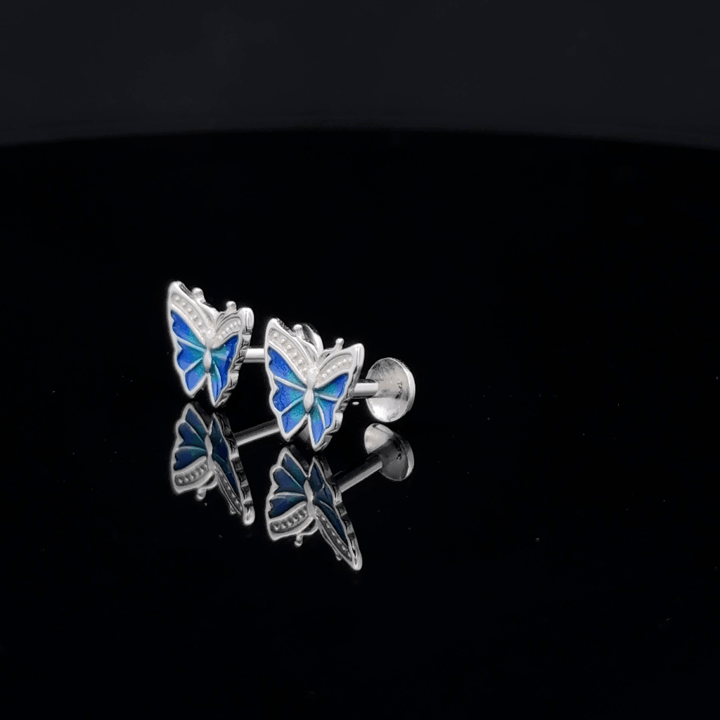 Blue Butterfly Earrings