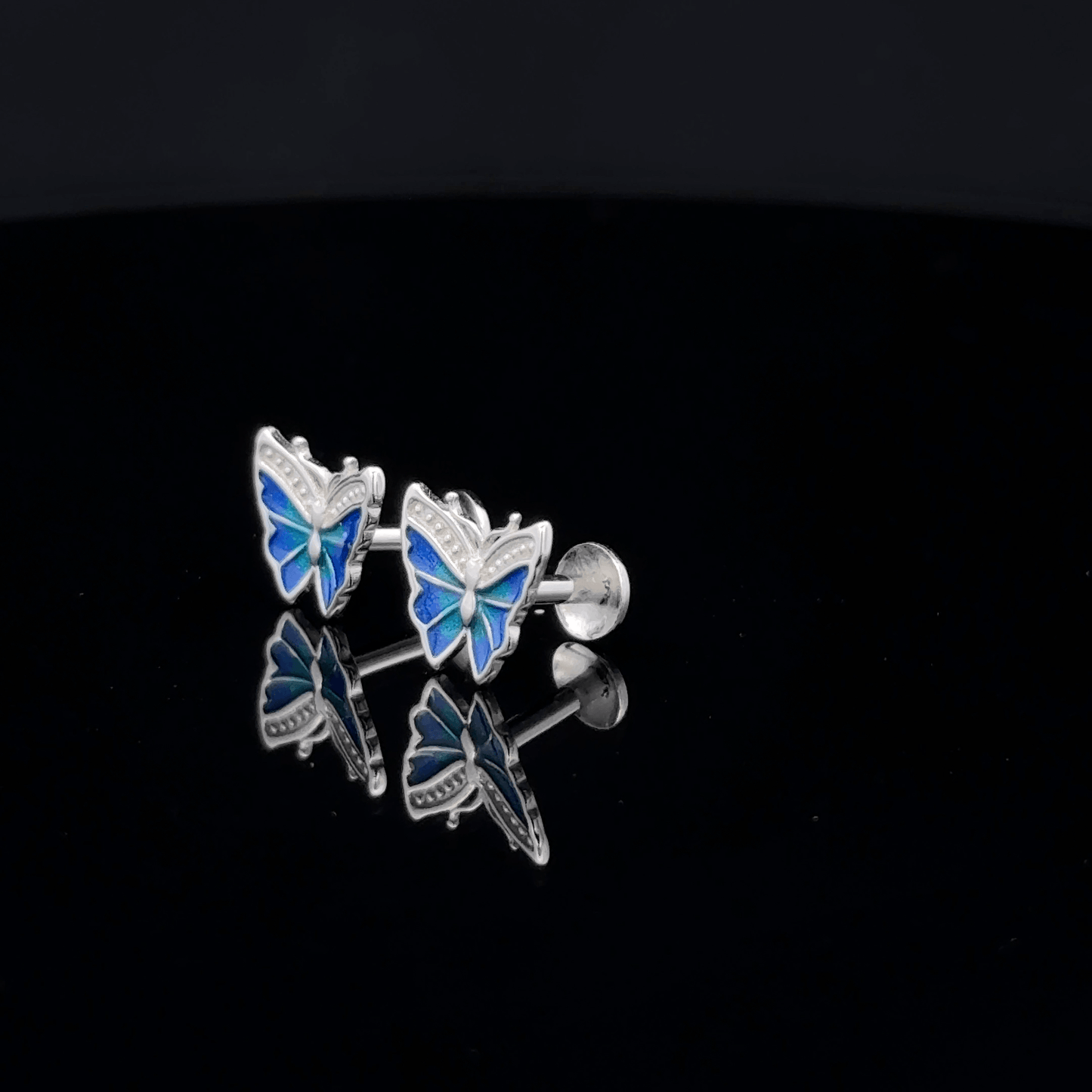 Blue Butterfly Earrings