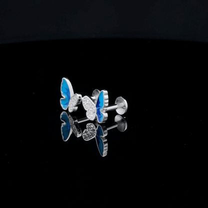 Stone Butterfly Earrings