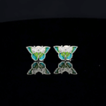Green Buterfly Earrings