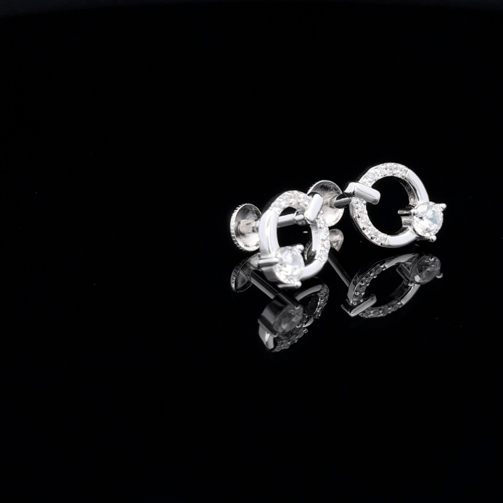 Geometric Open-Circle Earrings
