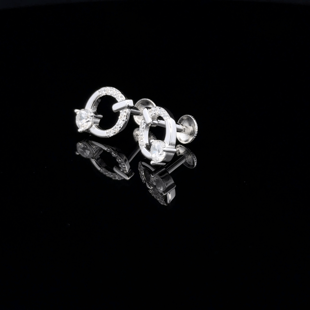 Geometric Open-Circle Earrings