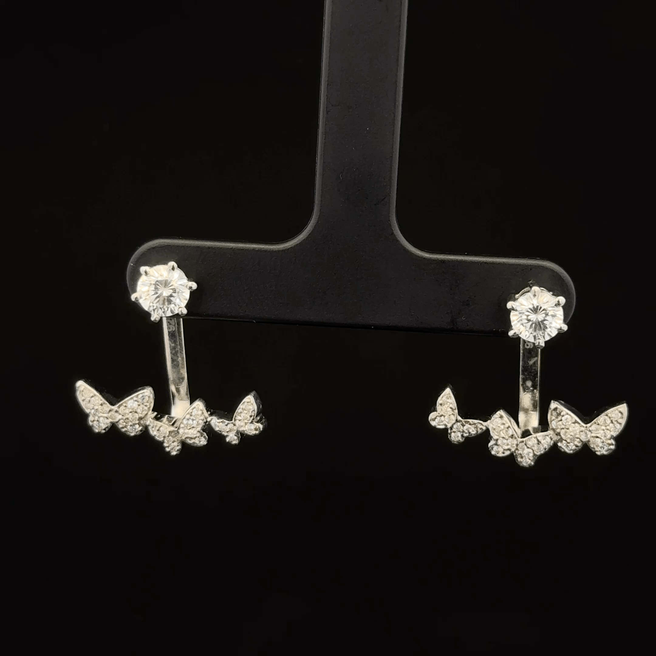 Hanging Butterfly Earrings