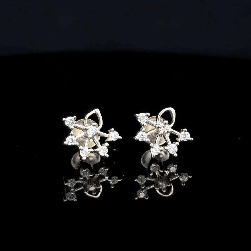 Minimalist Snowflake Cluster Earrings