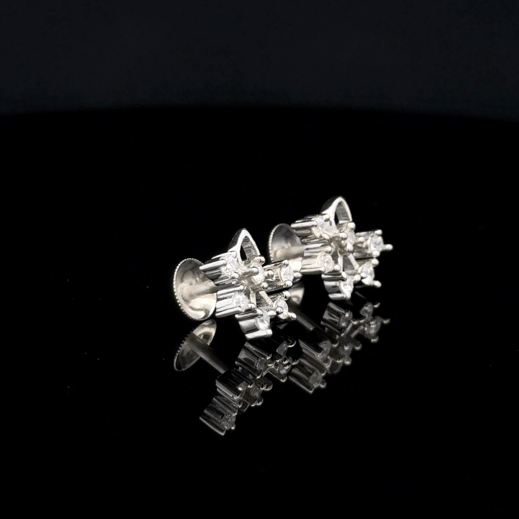 Minimalist Snowflake Cluster Earrings