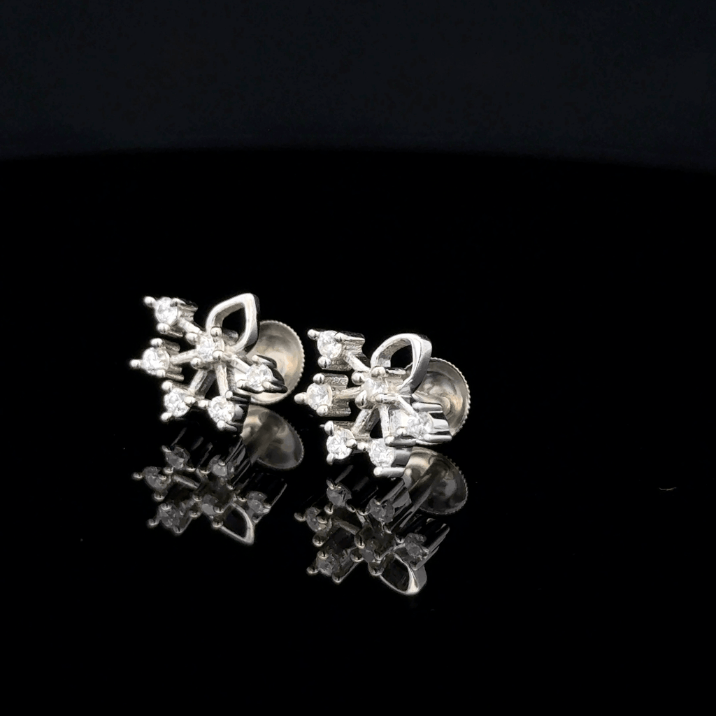 Minimalist Snowflake Cluster Earrings
