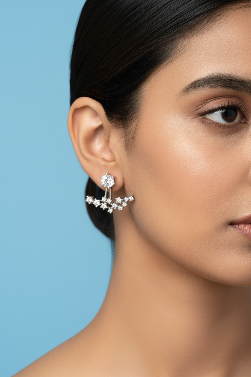 Winged Cluster Earrings