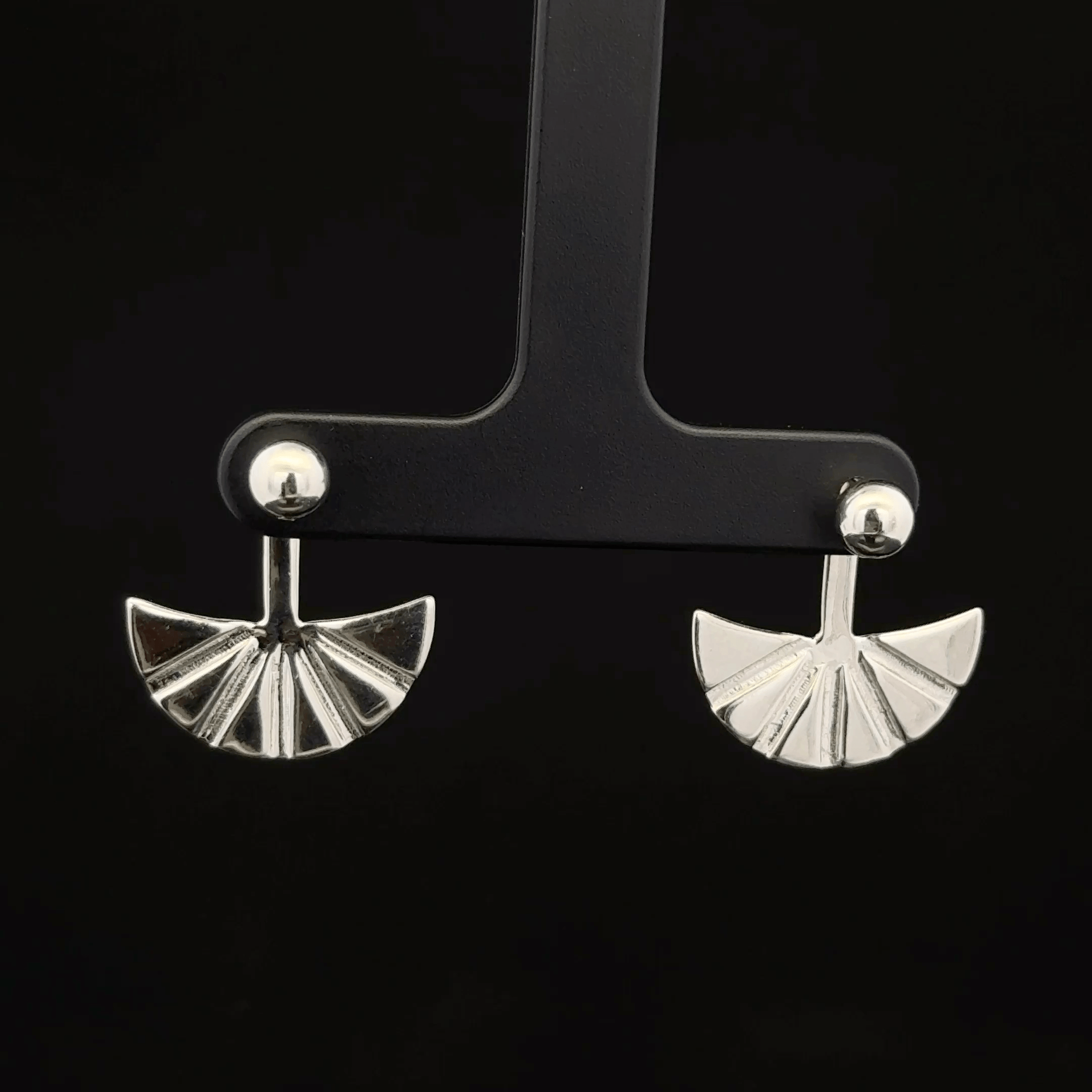 Fan Ear Jacket Earrings