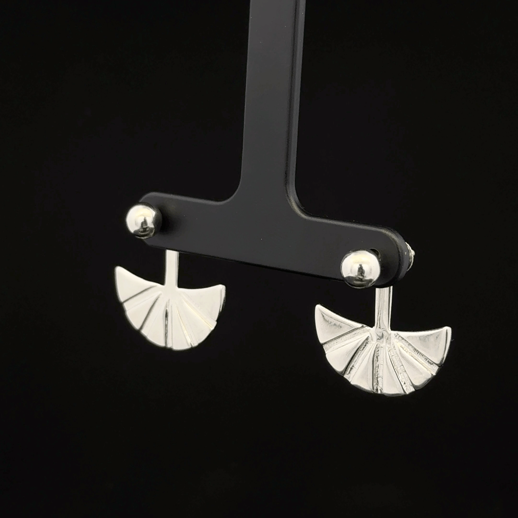 Fan Ear Jacket Earrings