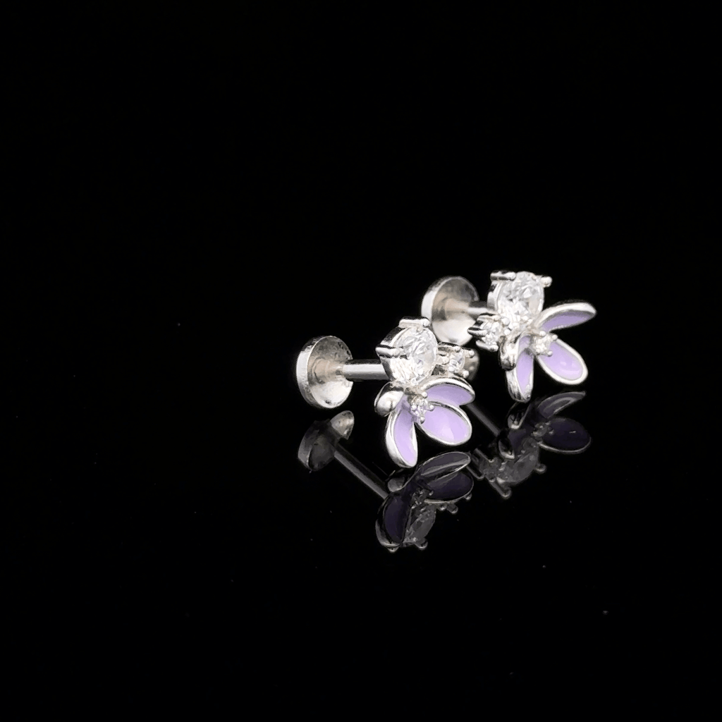 Flower and stone Earrings