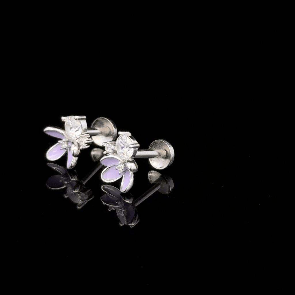 Flower and stone Earrings