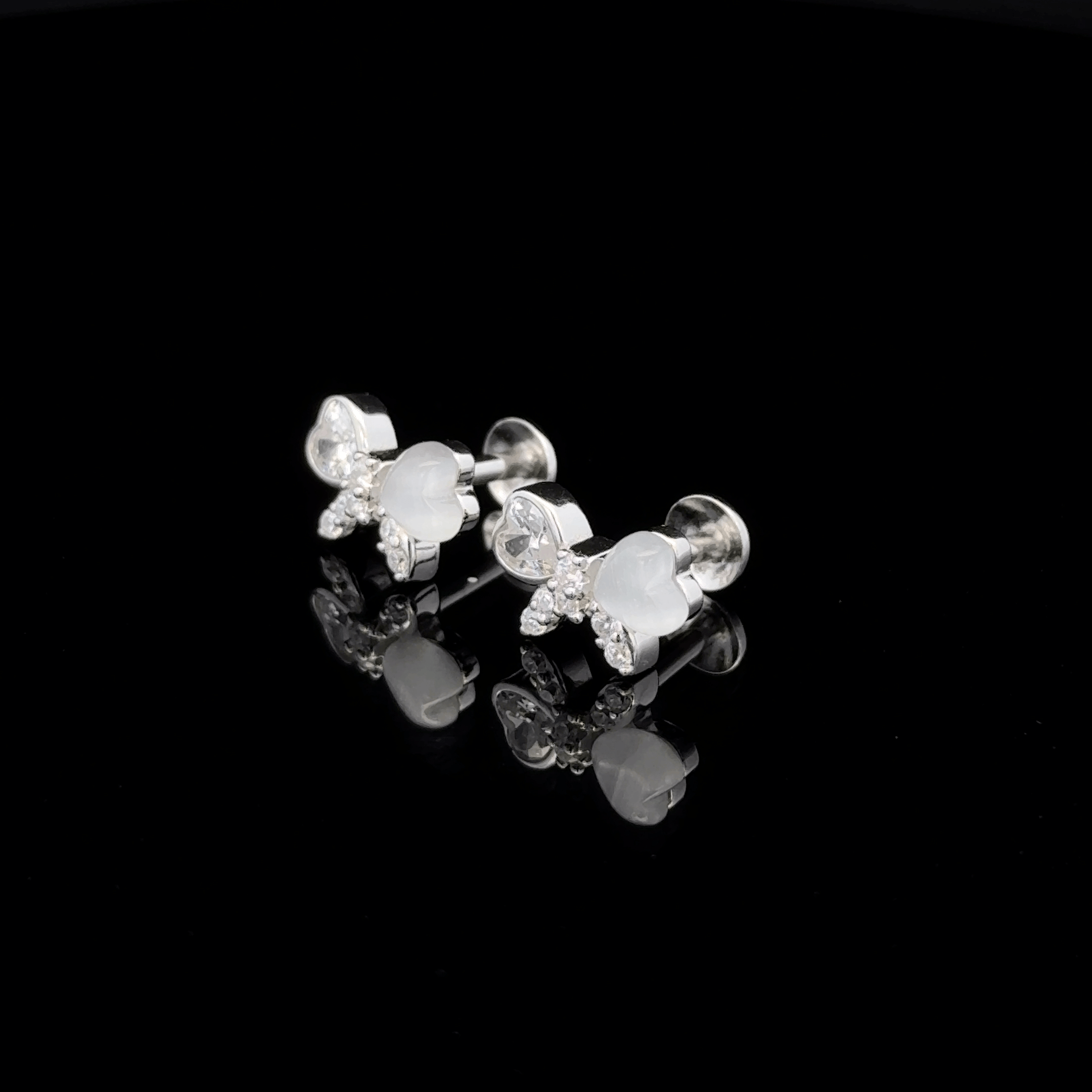 Minimalist Butterfly Motif Earrings