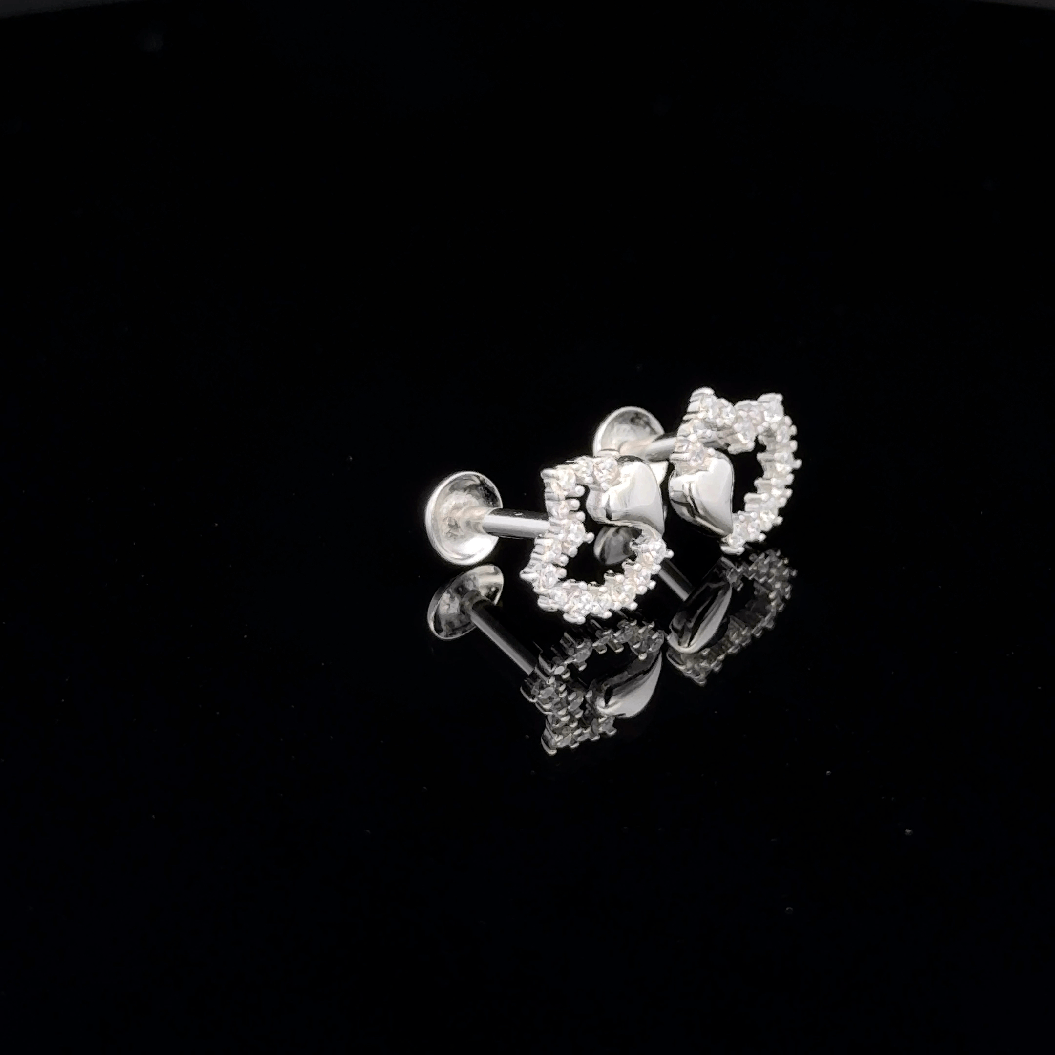 Minimalist Heart Motif Earrings