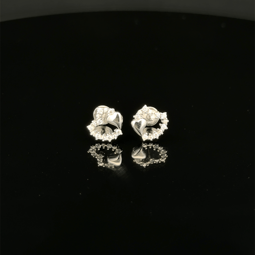 Minimalist Heart Motif Earrings