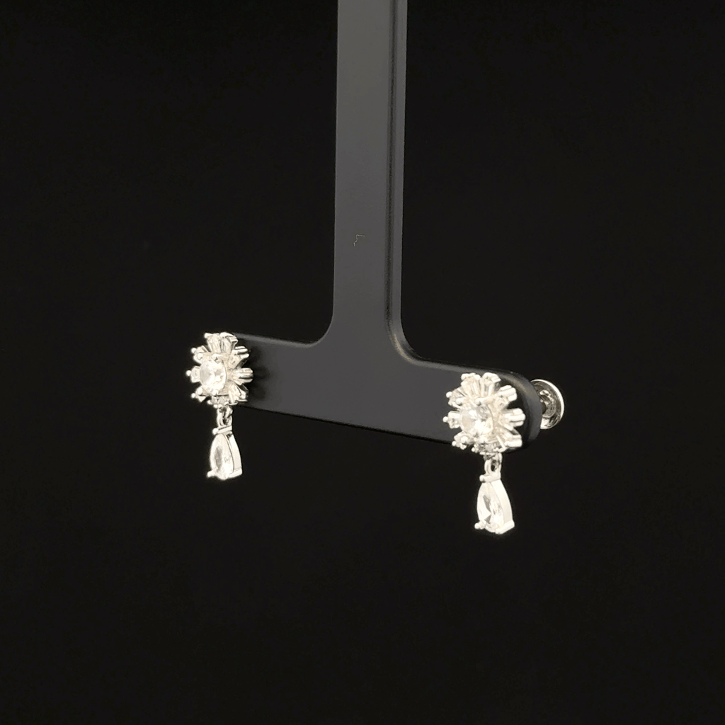 Drop Earrings with Pear Accents
