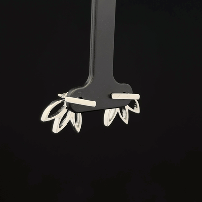 Double Way Flower Earrings