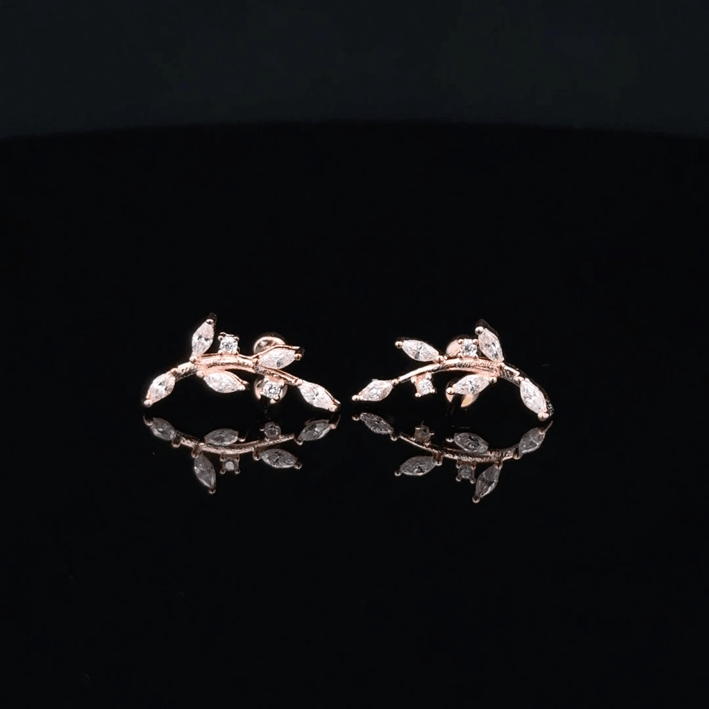 Rosegold Leaflet Second Stud