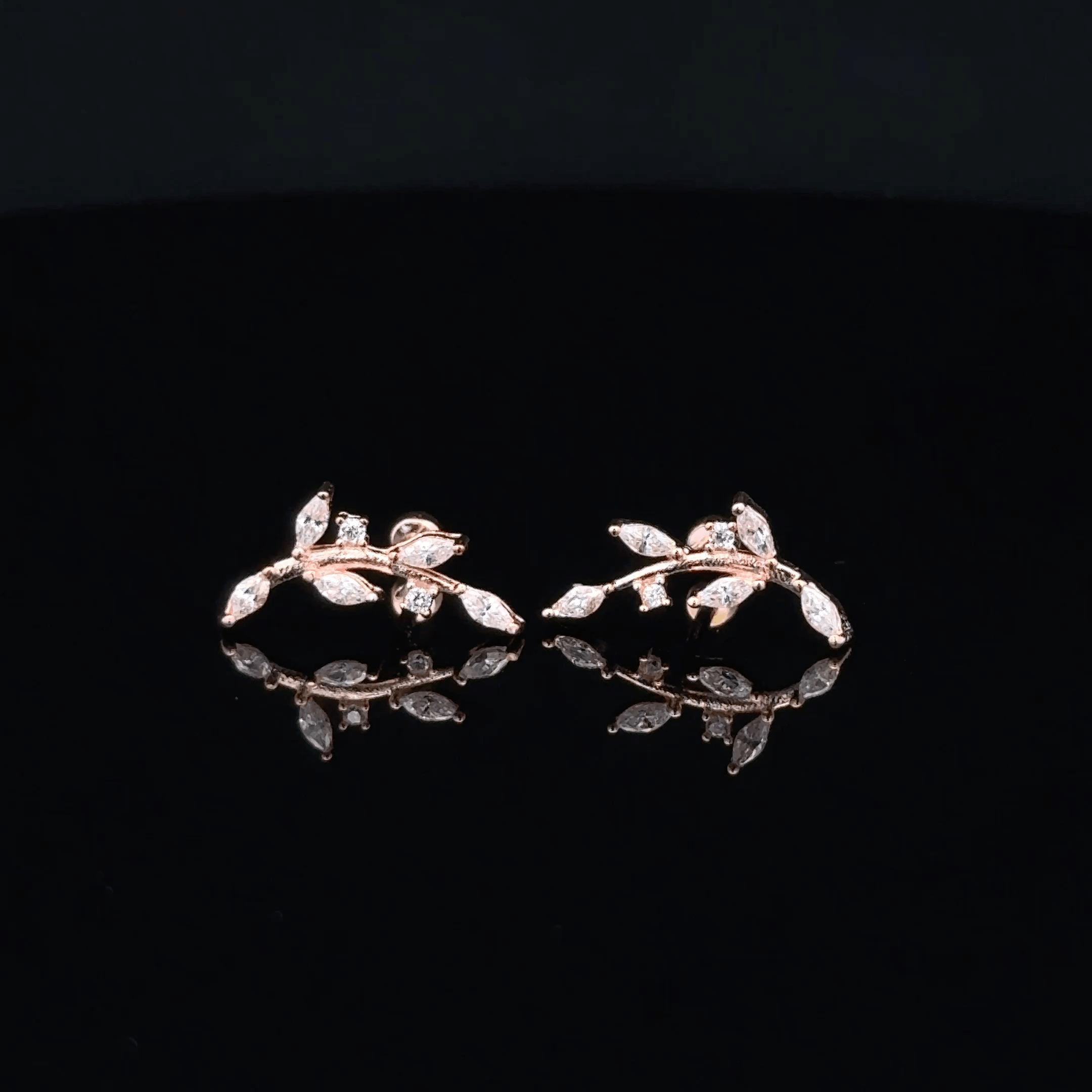 Rosegold Leaflet Second Stud