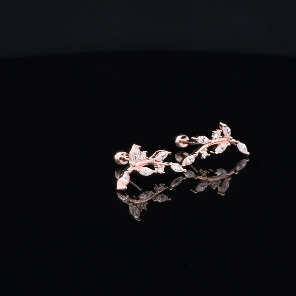 Rosegold Leaflet Second Stud