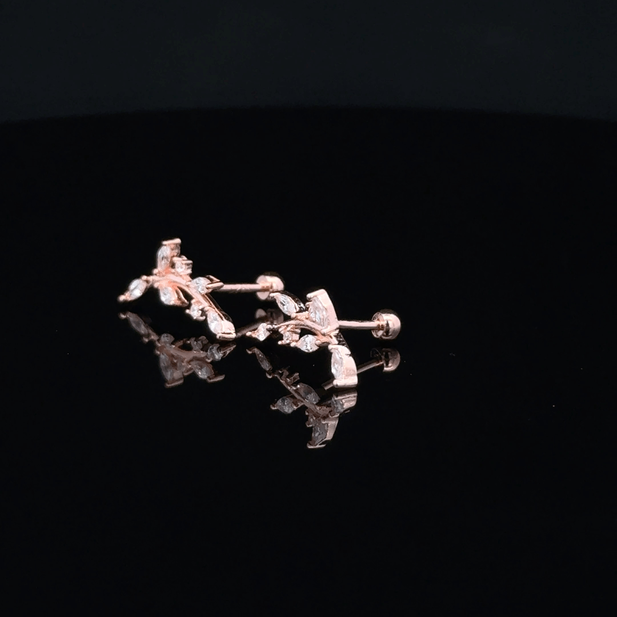Rosegold Leaflet Second Stud