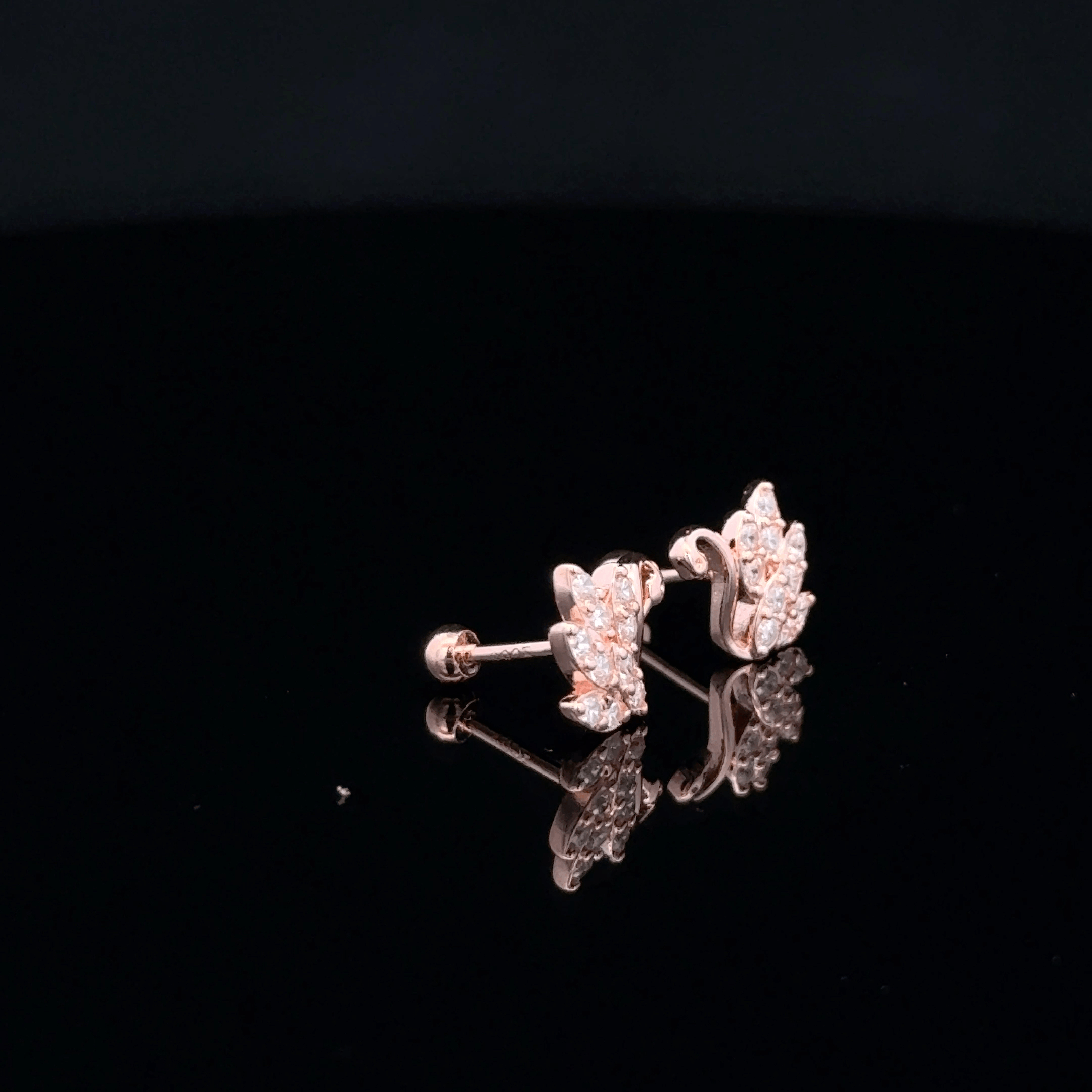 Rosegold Swan Second Stud