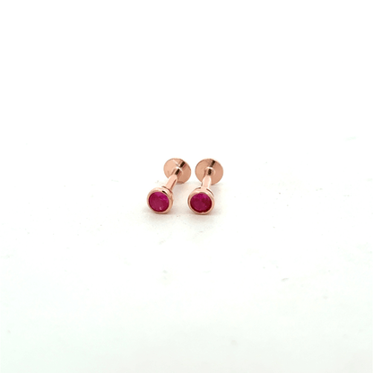 Pink Stone Stud