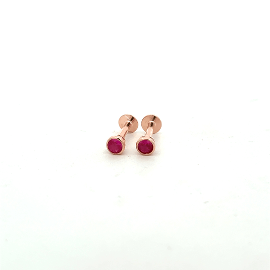 Pink Stone Stud