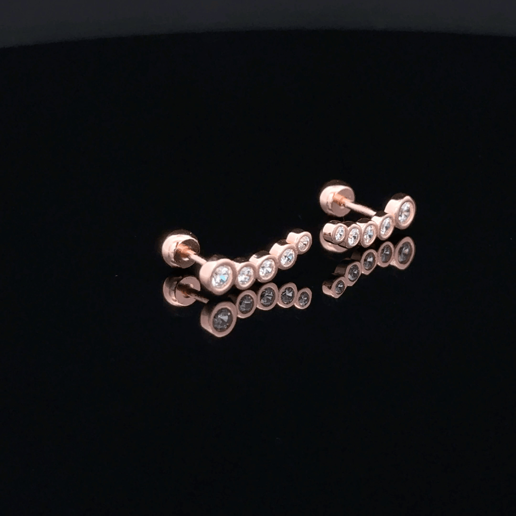 Rosegold Stone Second Stud