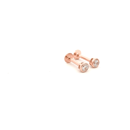 White Stone Stud