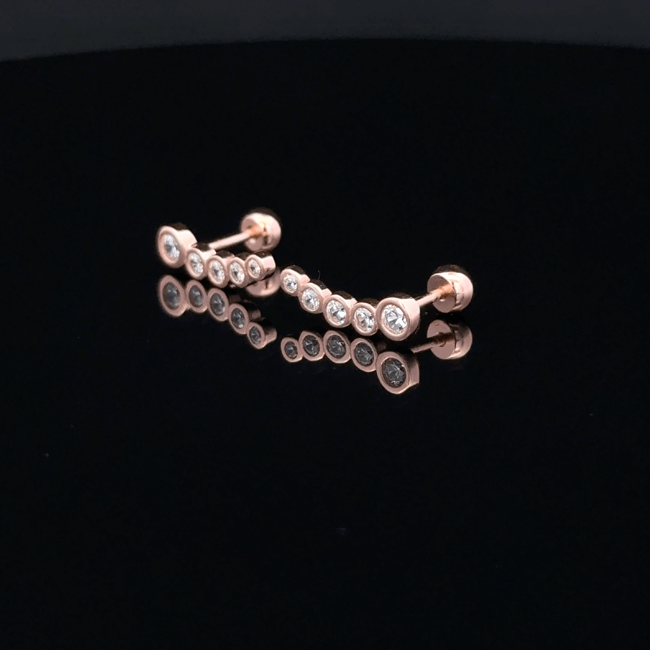 Rosegold Stone Second Stud