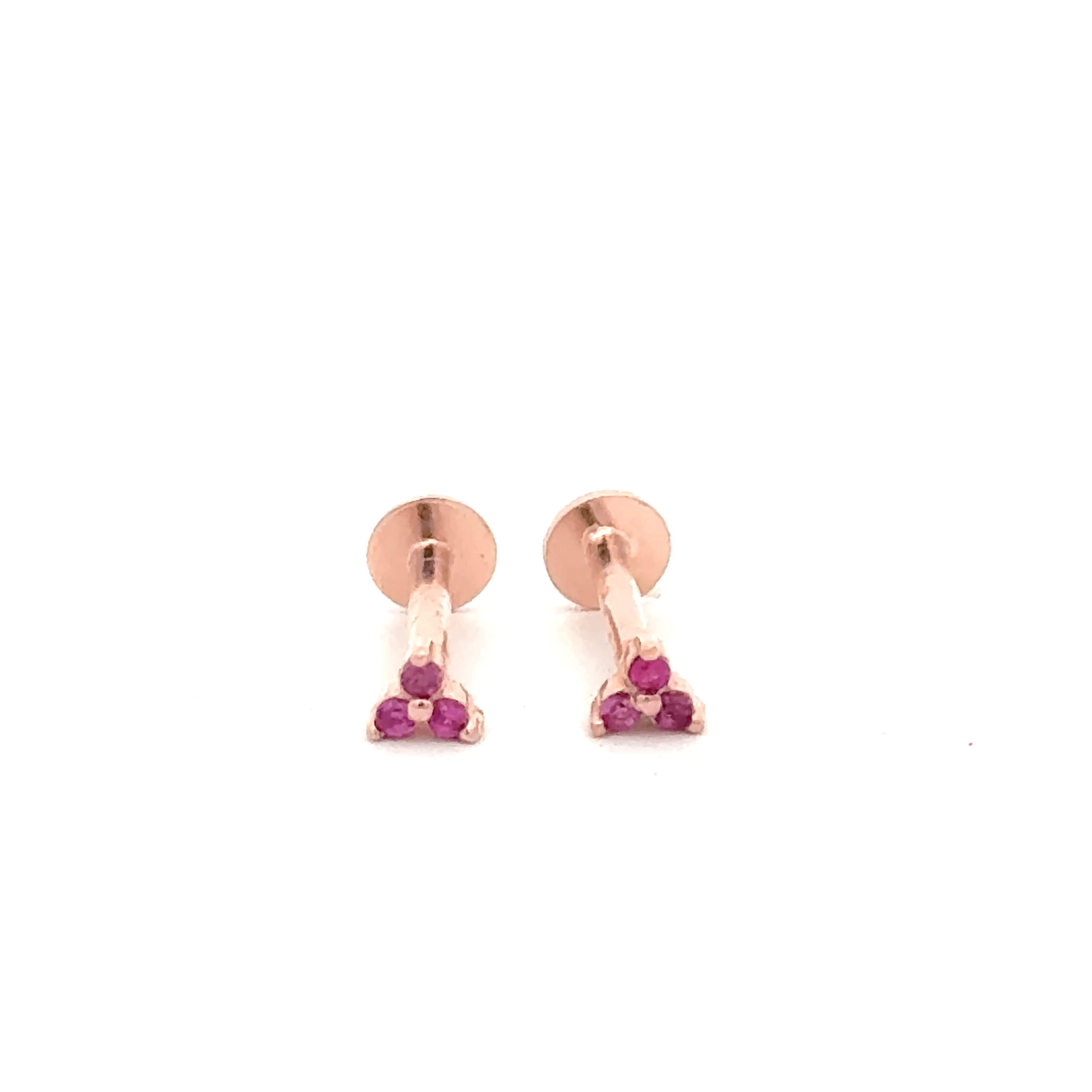 Triangle Pink Stud