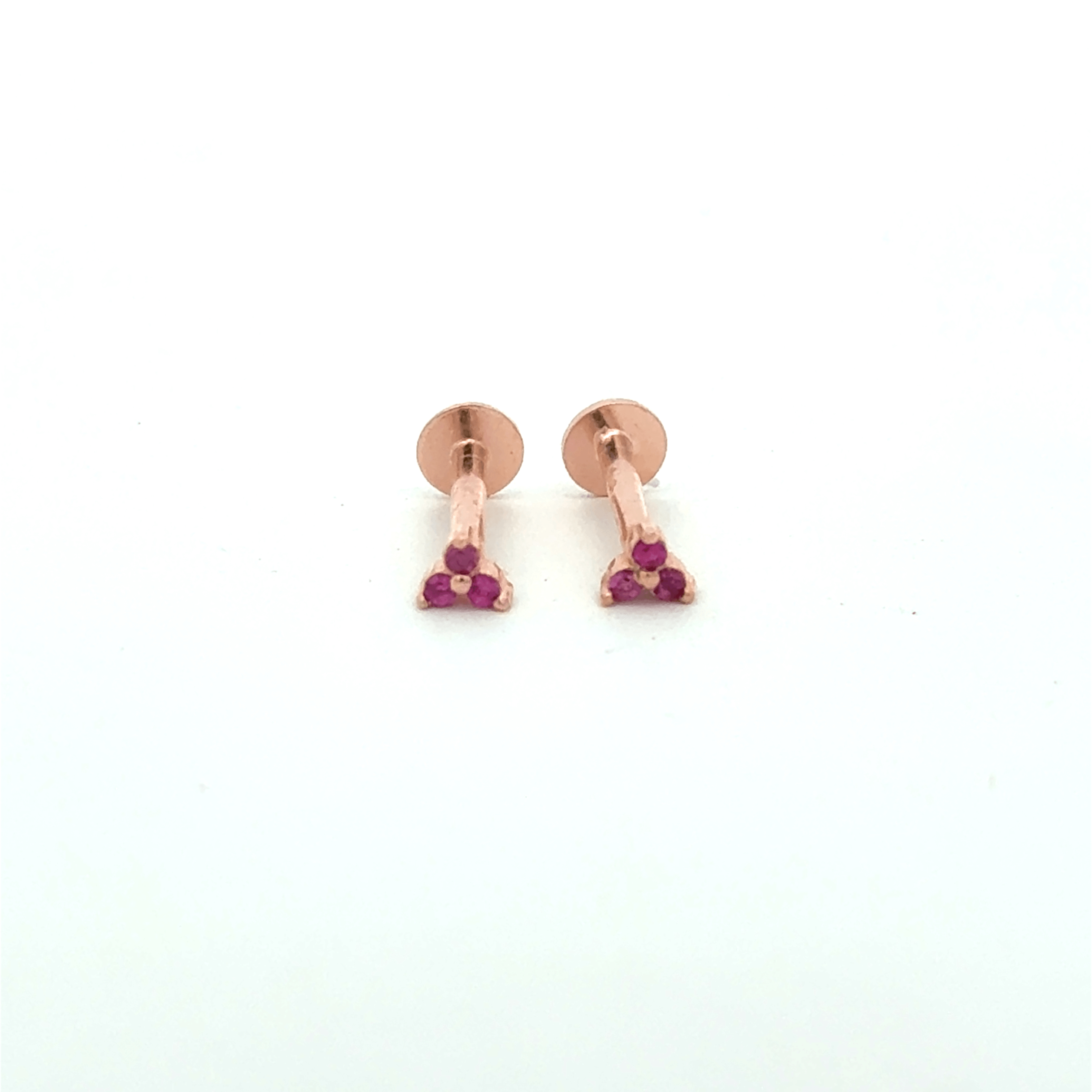 Triangle Pink Stud