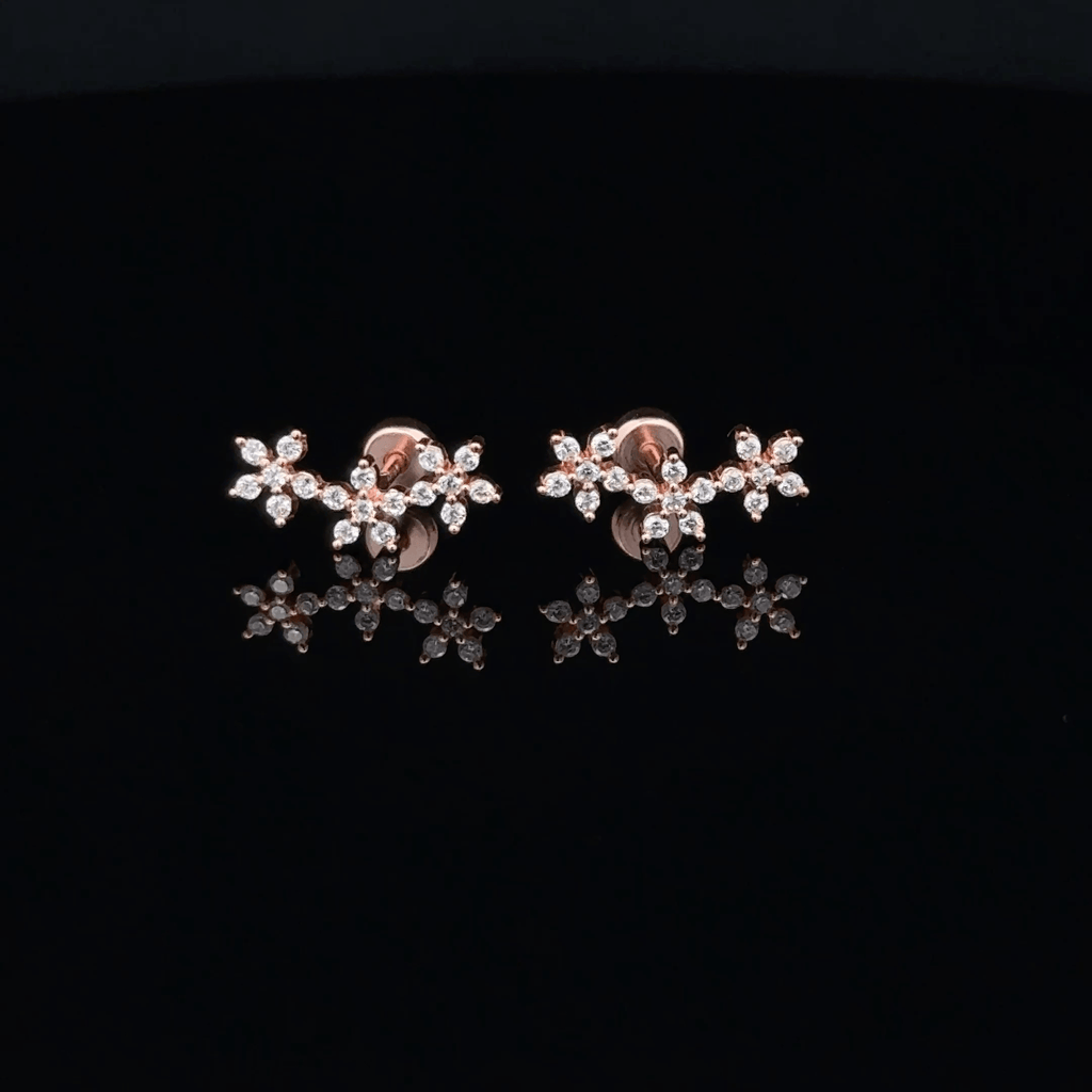 Rosegold 5 Stone Second Stud
