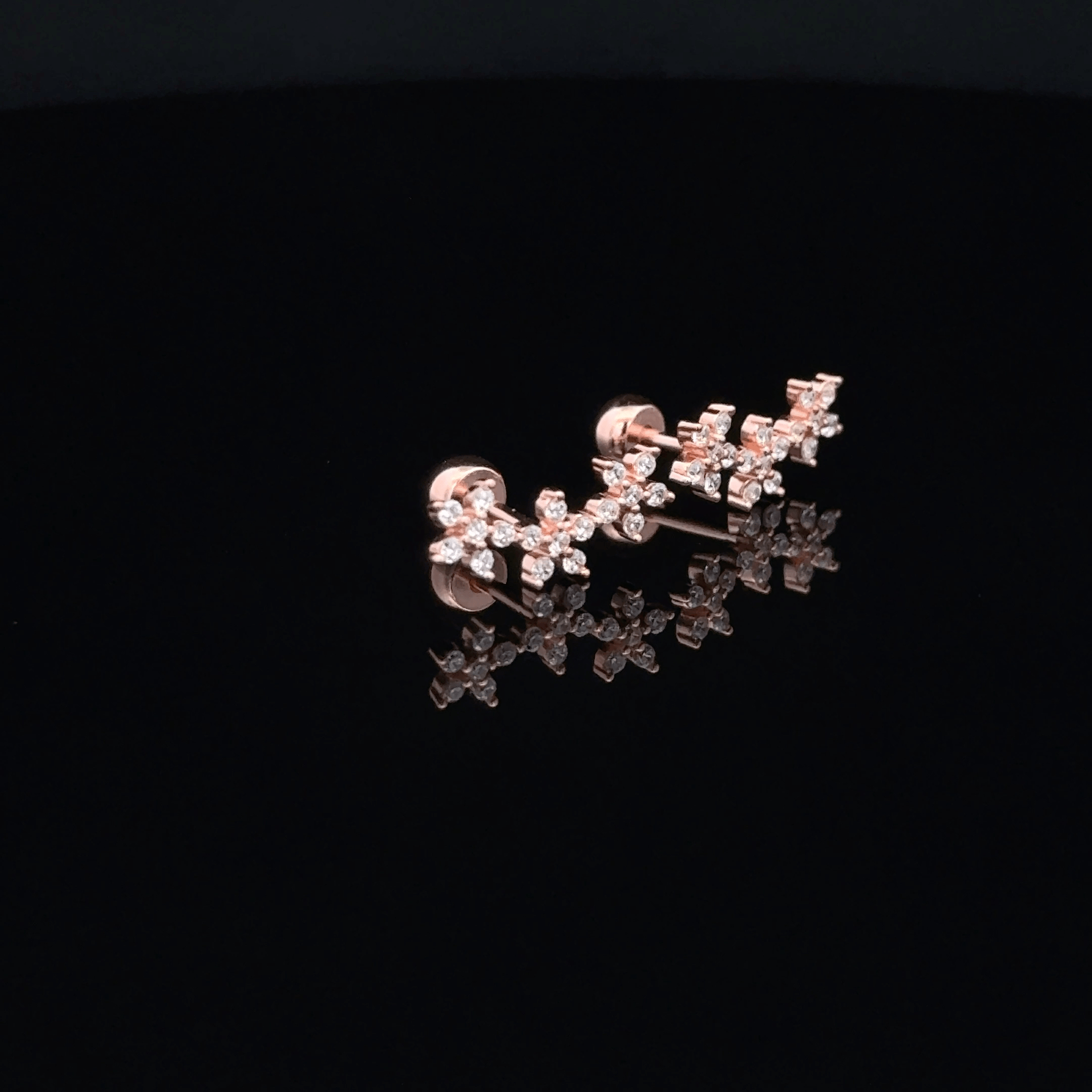 Rosegold 5 Stone Second Stud