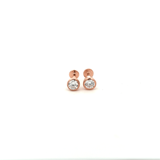 White Stone Stud