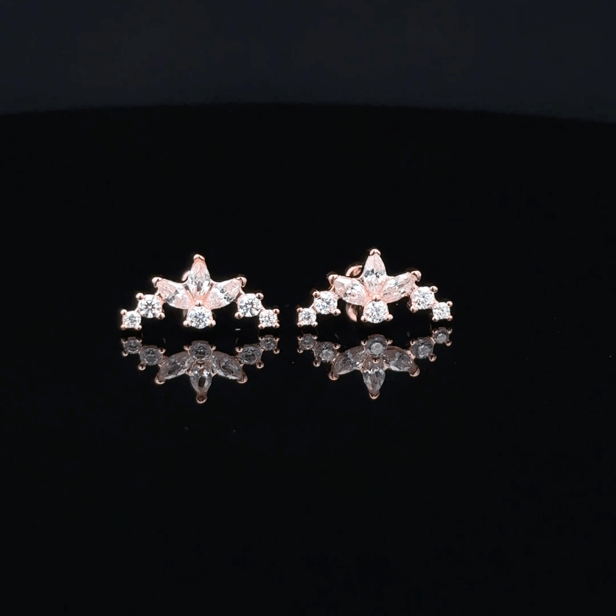 Rosegold Tristate Second Stud