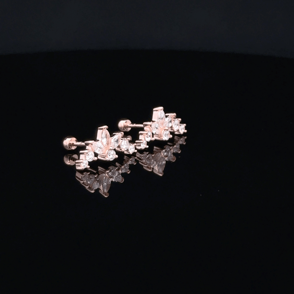 Rosegold Tristate Second Stud