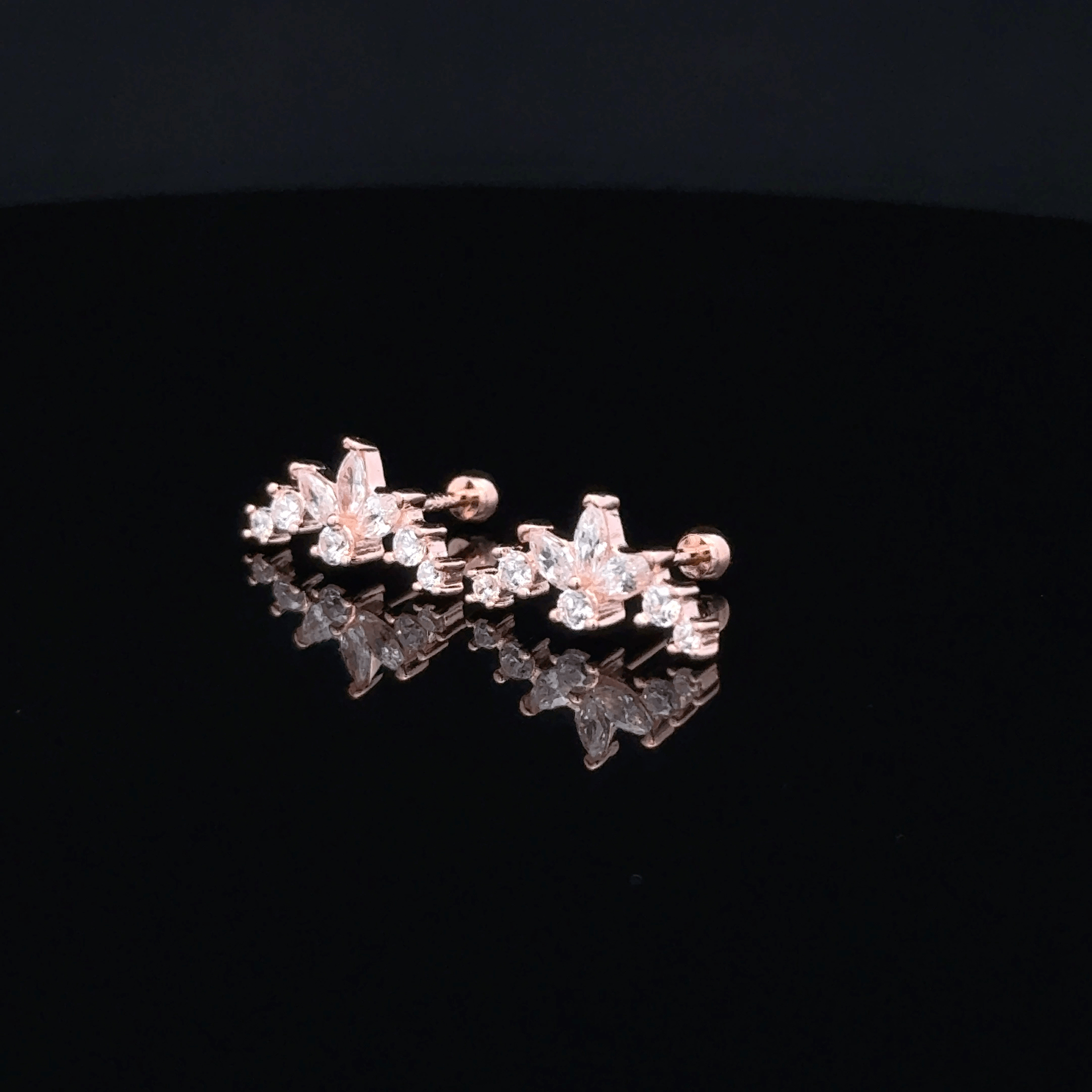 Rosegold Tristate Second Stud