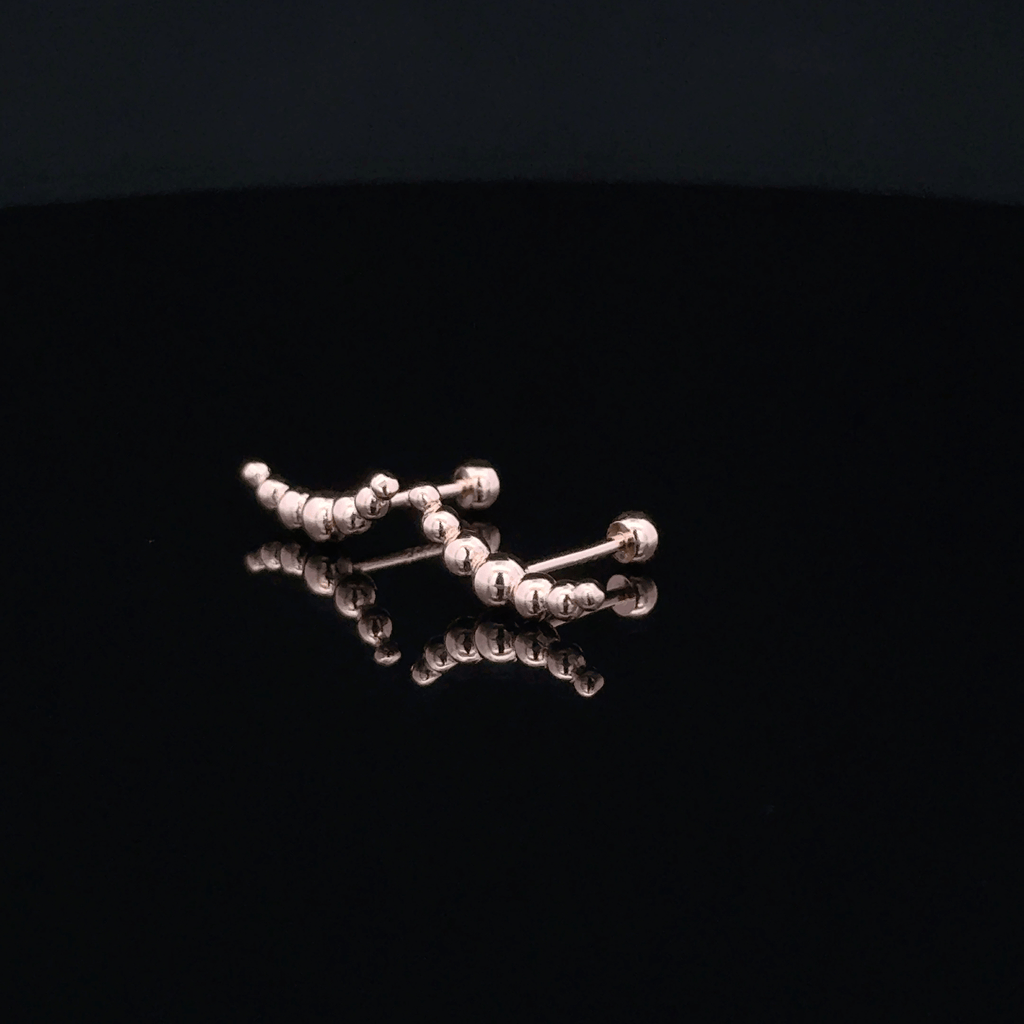Rosegold Ball Second Stud