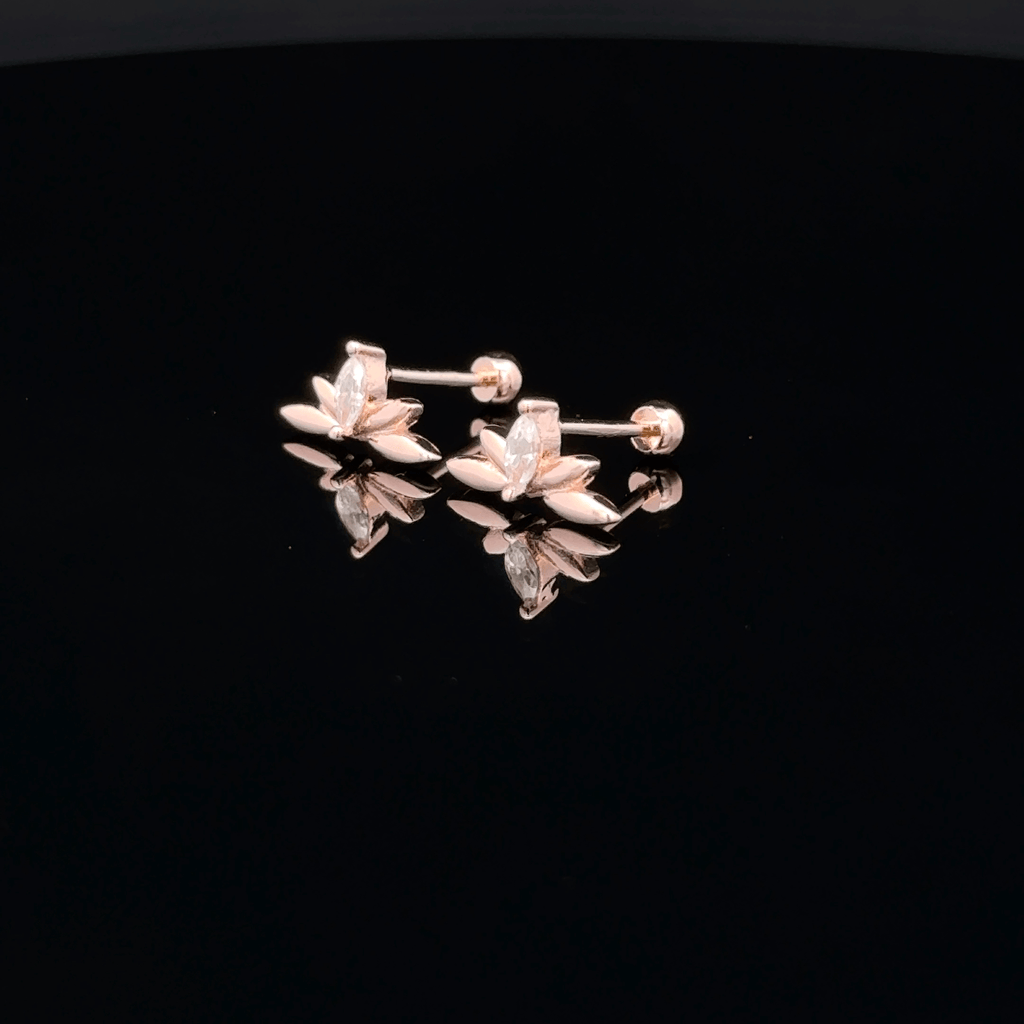 Rosegold 5 Drop Second Stud