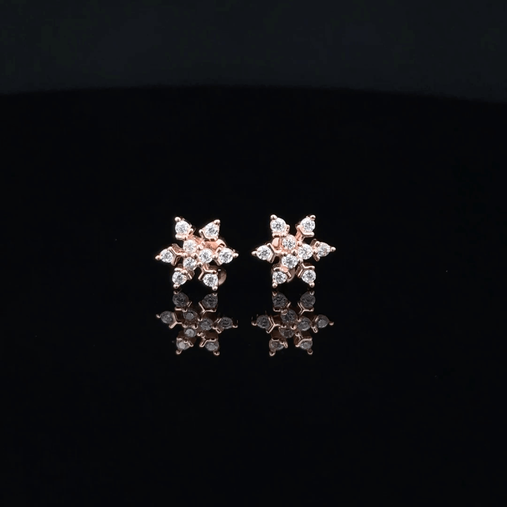 Rosegold Star Second stud