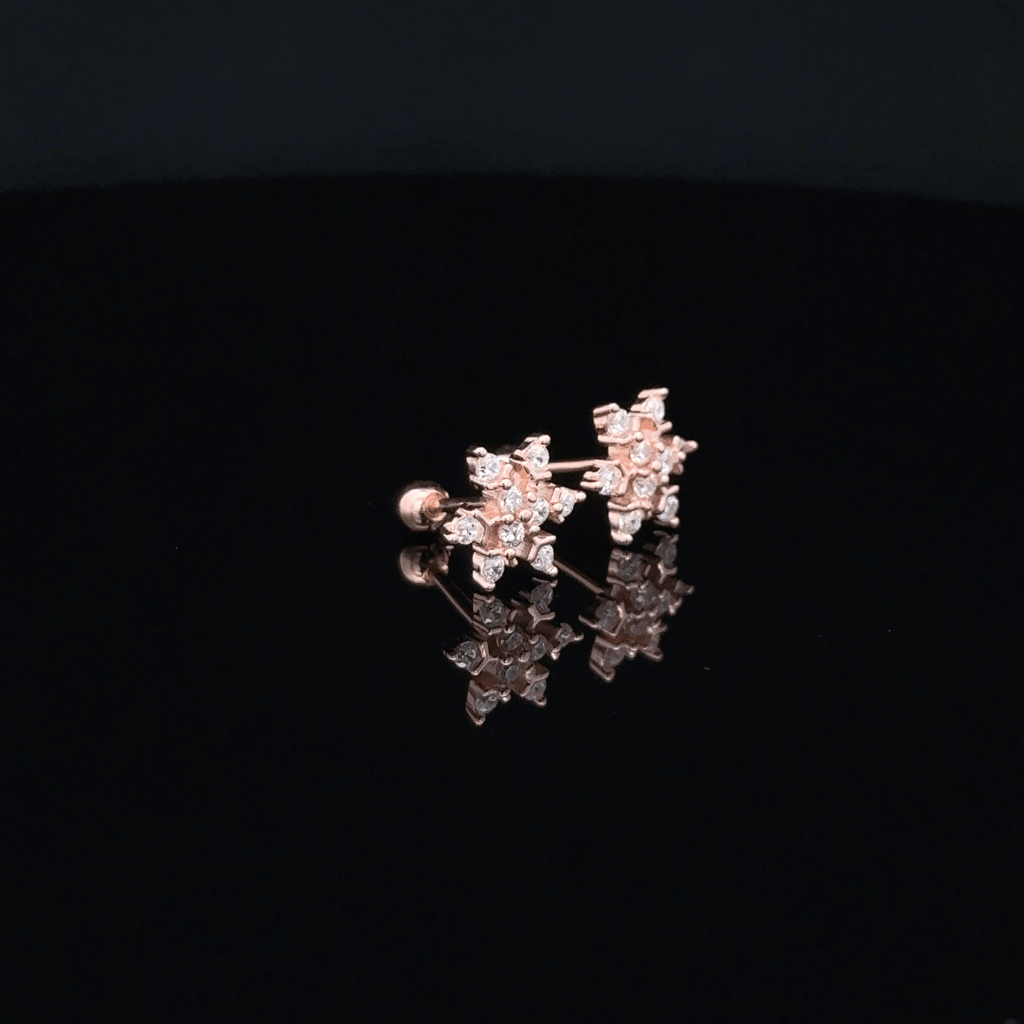 Rosegold Star Second stud