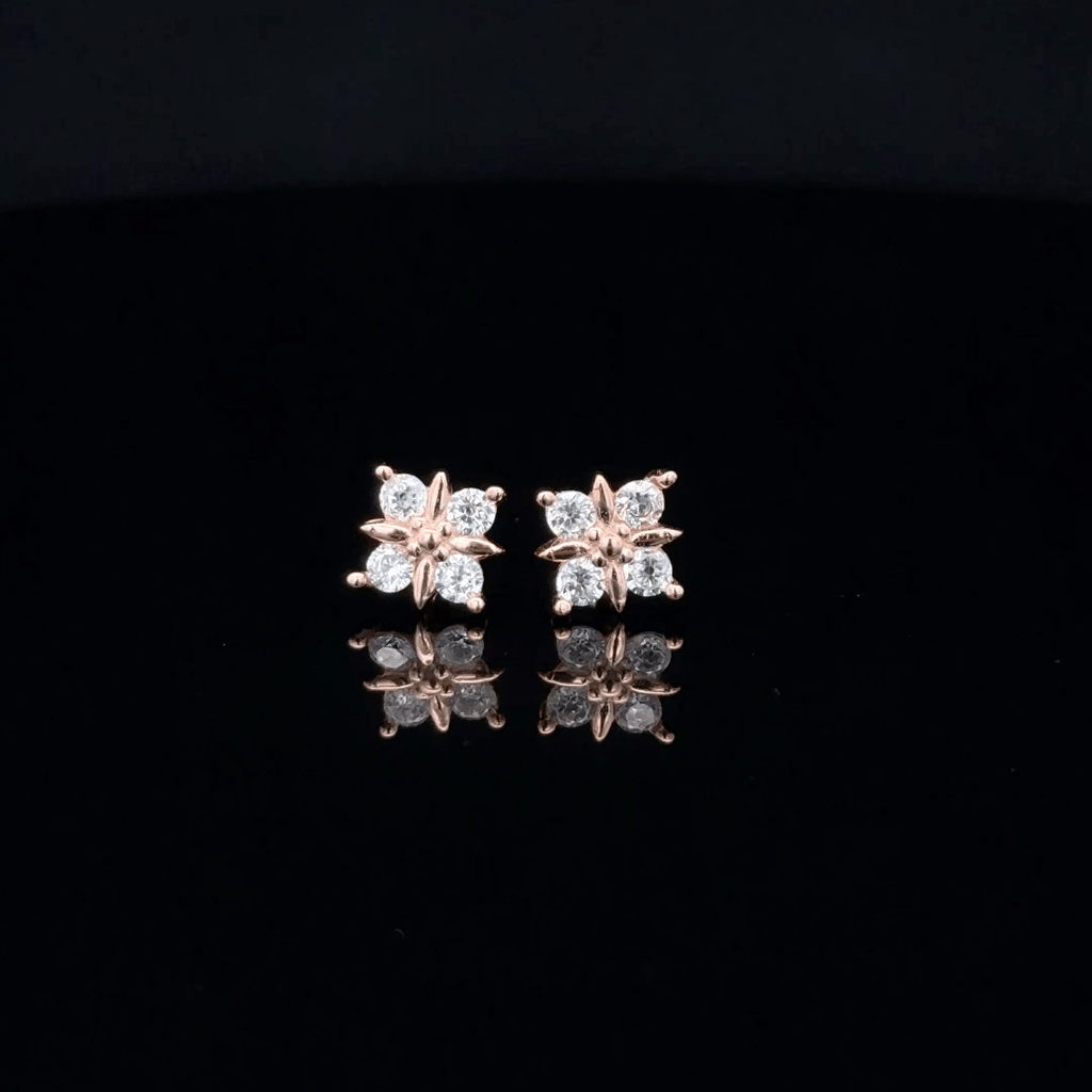 Rosegold Square Second Stud
