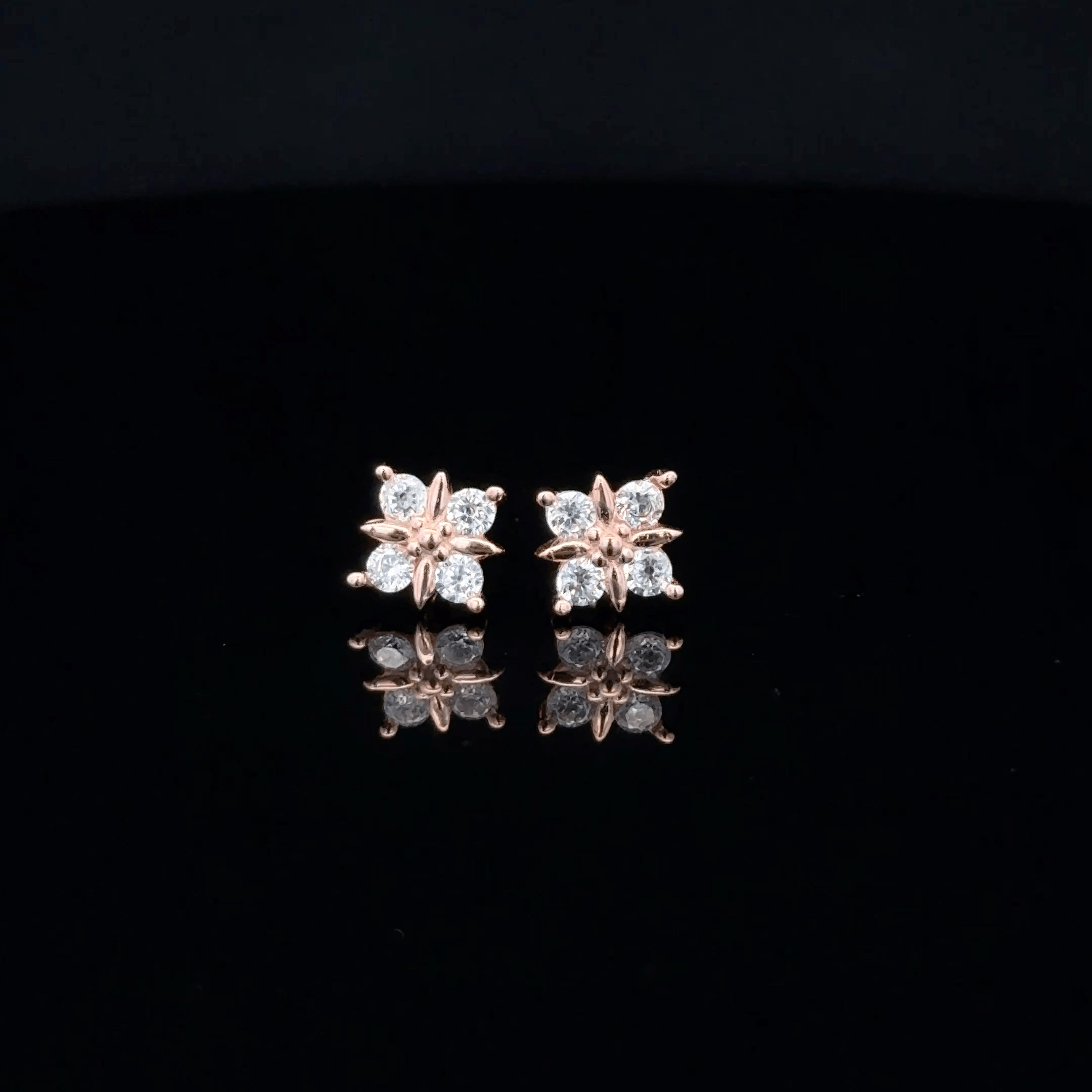Rosegold Square Second Stud