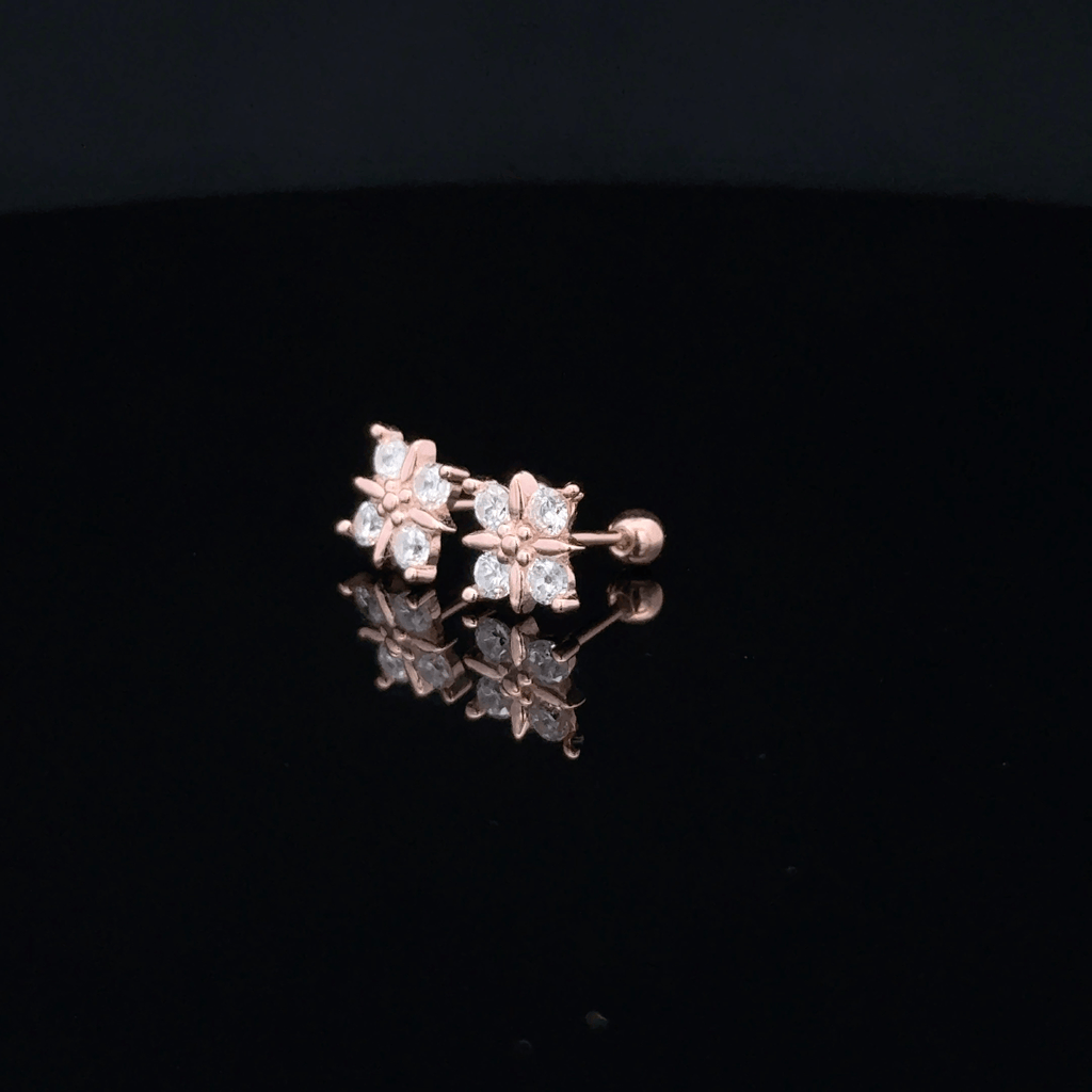 Rosegold Square Second Stud