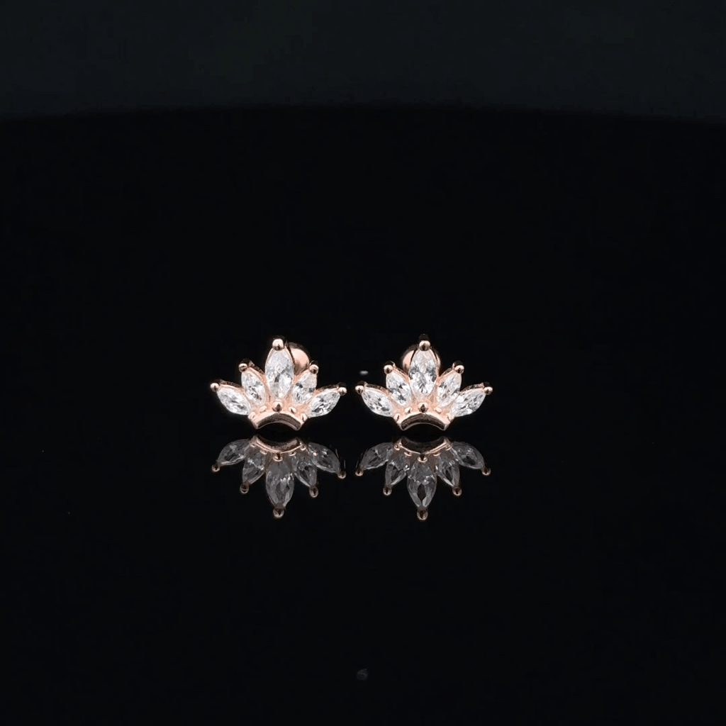 Rose gold Aura second Stud