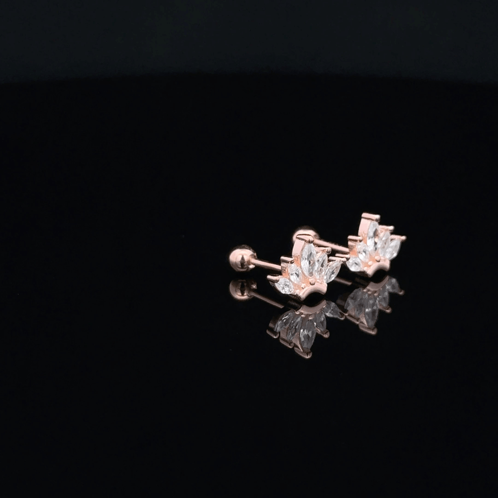 Rose gold Aura second Stud