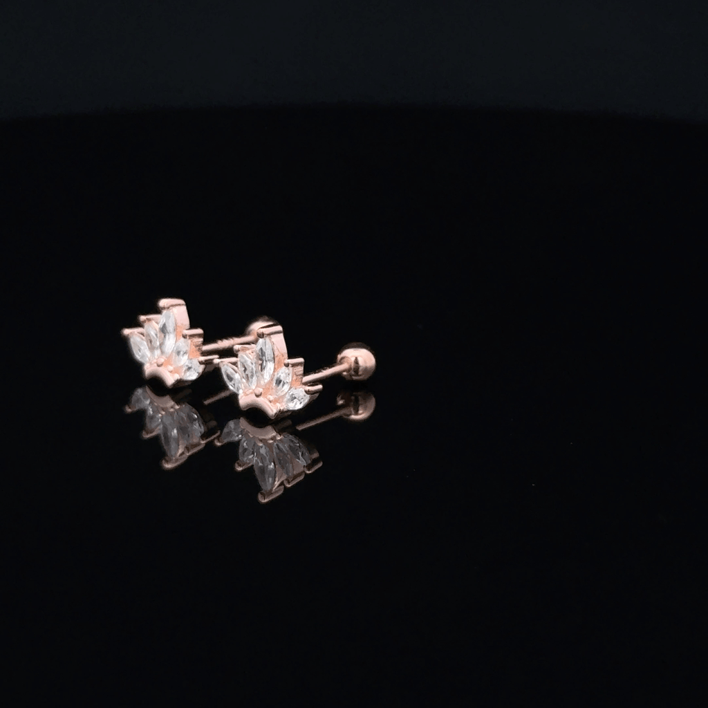 Rose gold Aura second Stud