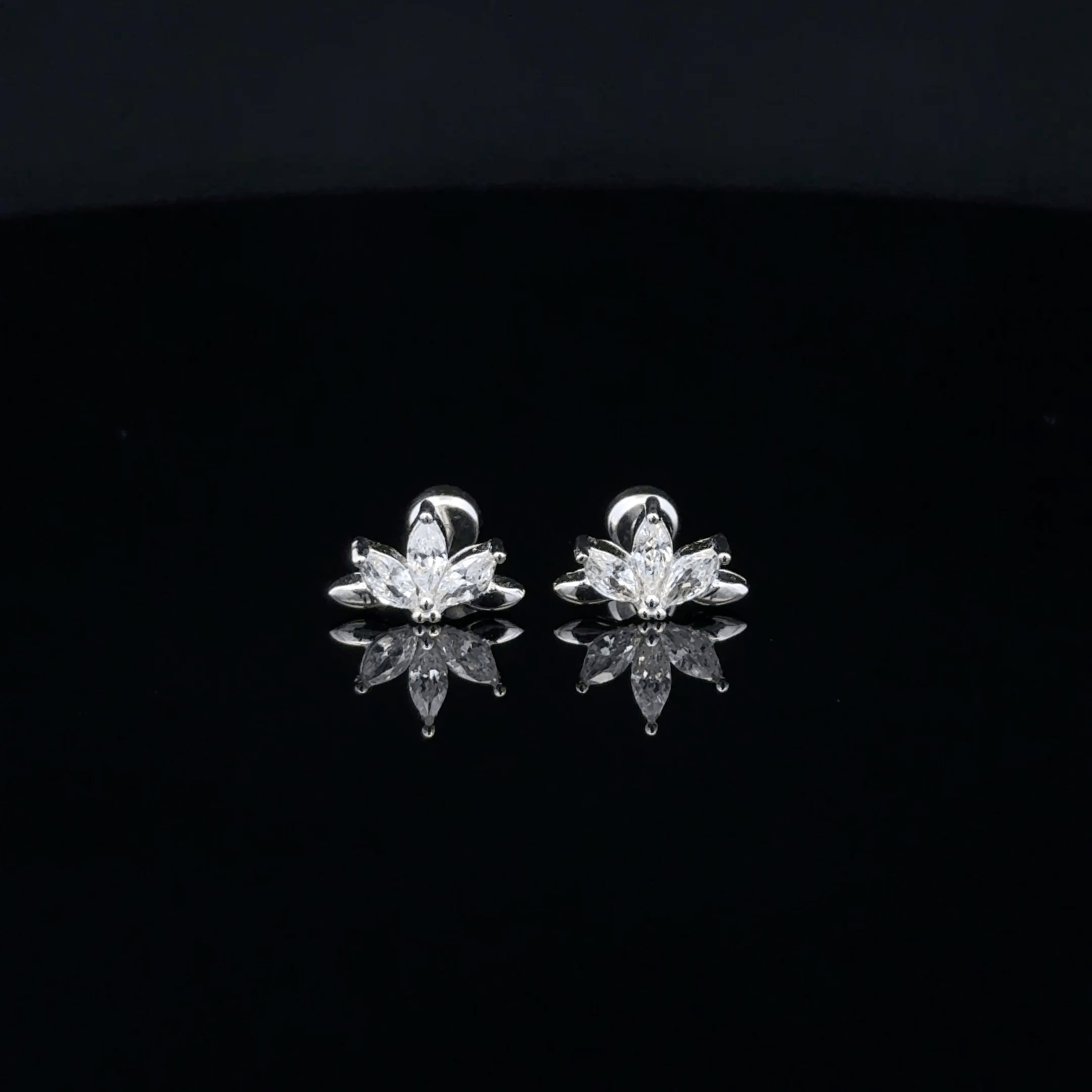 Silver 5 Thread Second Stud