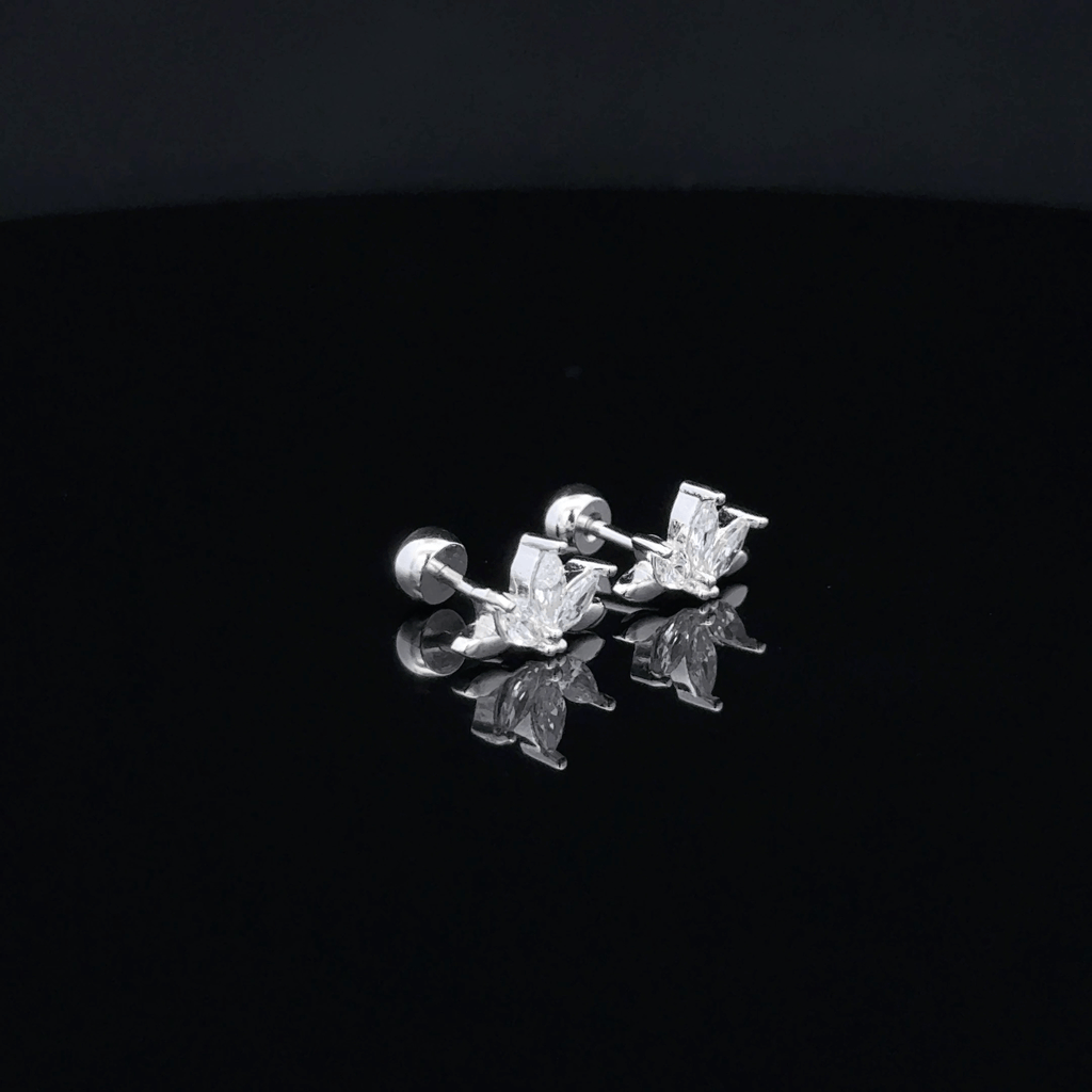 Silver 5 Thread Second Stud